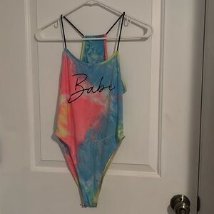 Tie dye body suit
